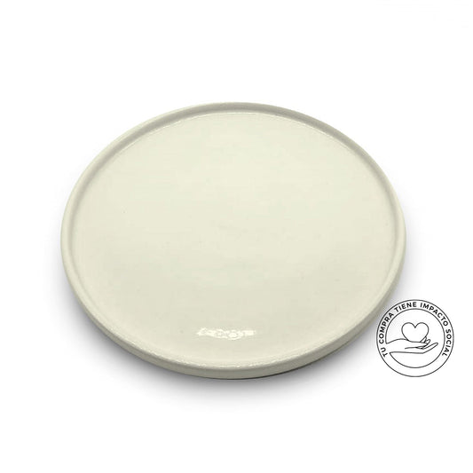 BANDEJA CERÁMICA OFF WHITE
