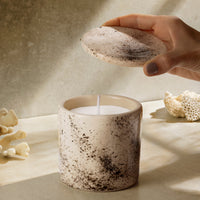 VELA HANDMADE M SALPIQUÉ MARRÓN MAGNOLIA VAINILLA